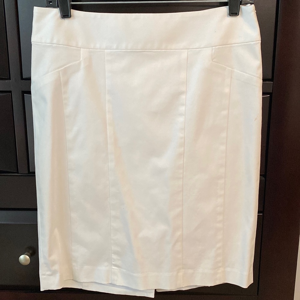 The Limited White Pencil Skirt